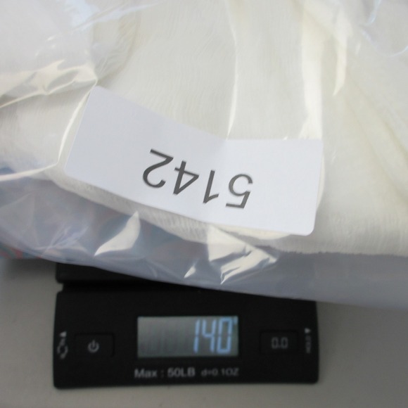 Ragazzi Italiani White S Top Blouse Cotton Silk Ruffle Rose Applique Silk 140 - Picture 11 of 12